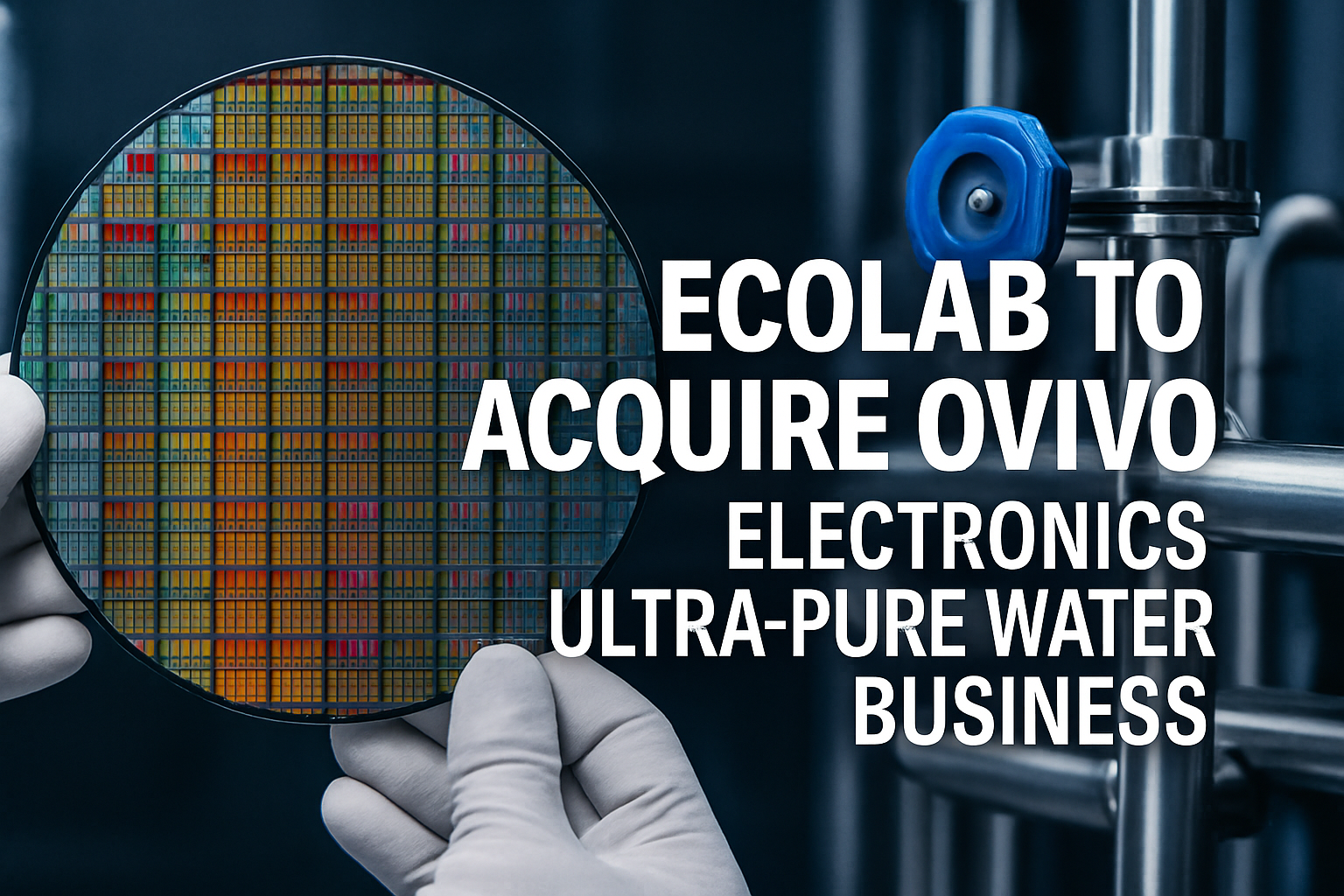 Ecolab is to buy Ovivo's ultra-pure water business