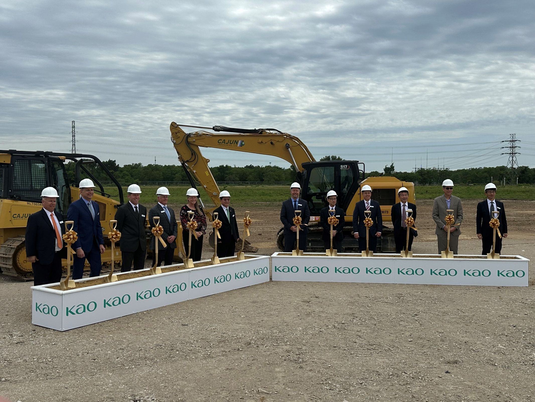 Opening ceremony at Kao's site