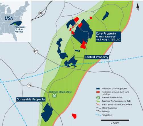 Carolina tin-spodumene belt