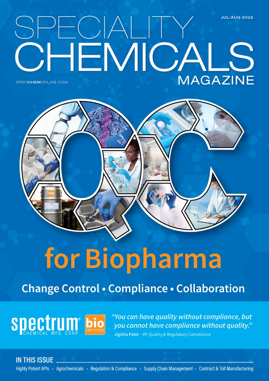 Speciality Chemicals magazine cover July August 2022 issue