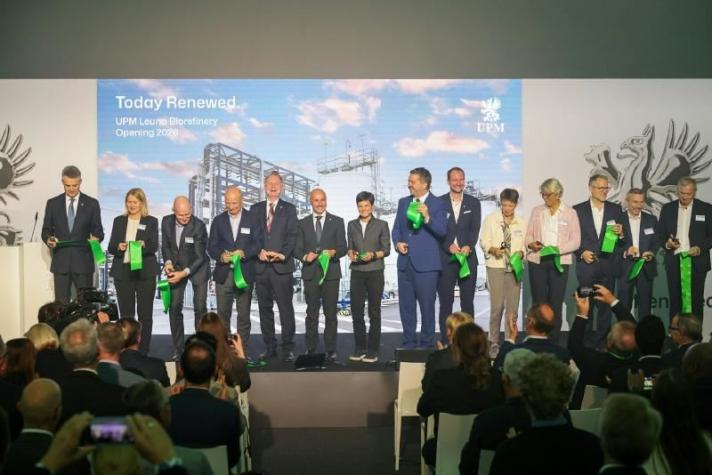 Opening ceremony at UPM's biorefinery in Leuna