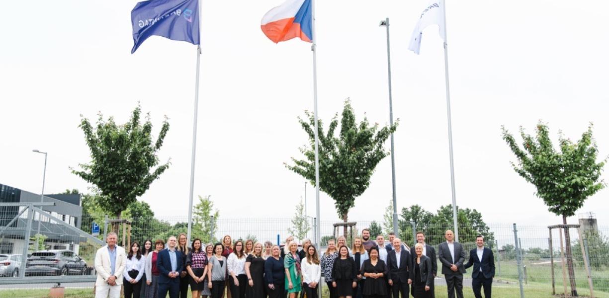 Staff at Brenntag's newly acquired Czech site