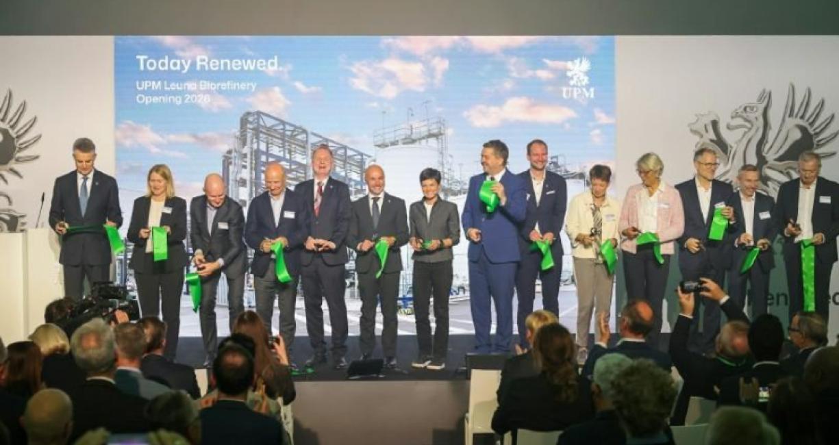 Opening ceremony at UPM's biorefinery in Leuna
